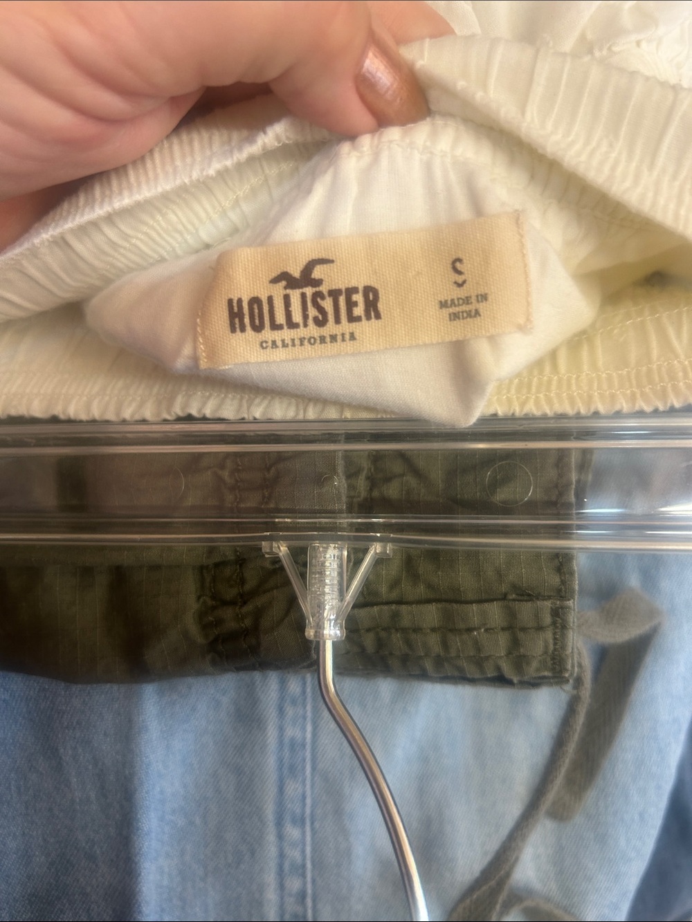 Vintage Hollister Cream white  Tiered Lace Skater Skirt small - Picture 3 of 3